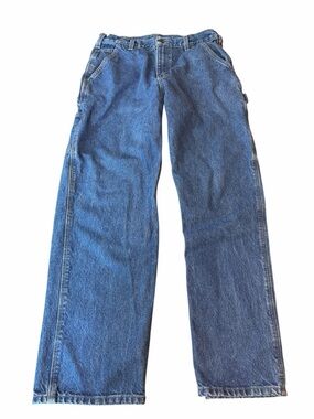 Carhartt B237 Dungaree Fit Carpenter Jeans Mens 34x30 Darkstone Denim